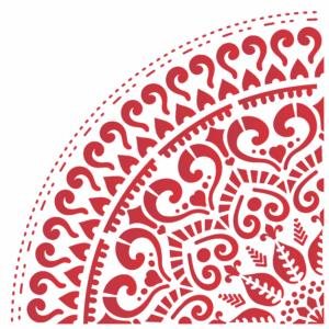 Stencil OPA 2593 - Mandala Gr Coração - 30.5 x 30.5cm