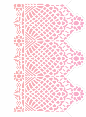 Stencil OPA 2621 - Renda Negativo III - 15 x 20cm