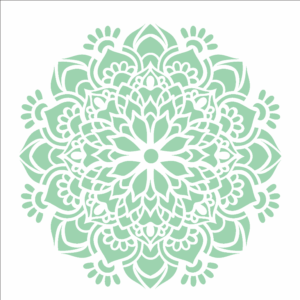 Stencil OPA 2692 - Mandala Flor Bauer - 14 x 14cm