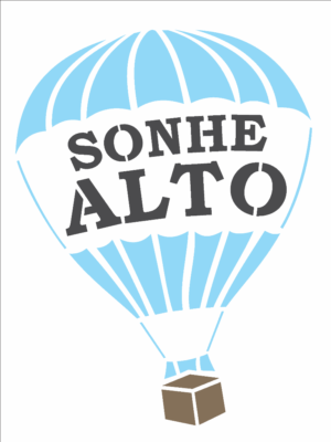 Stencil OPA 2703 - Frase Balão Sonhe Alto - 15 x 20cm