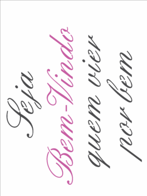 Stencil OPA 2710 - Frase Seja Bem-VIndo - 15 x 20cm