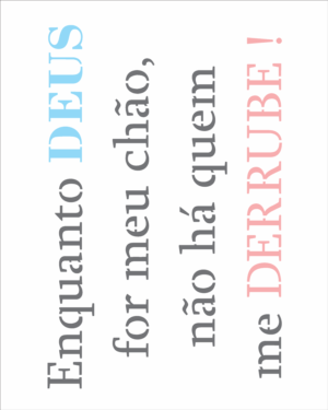 Stencil OPA 2718 - Frase Enquanto Deus - 20 x 25cm