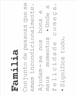 Stencil OPA 2724 - Frase Siginificado Familia - 20 x 25cm