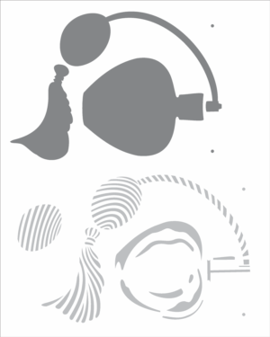 Stencil OPA 2727 - Perfume - 20 x 25cm