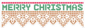 Stencil OPA 2733 - Renda Negativo Merry Christmas - 10 x 30cm