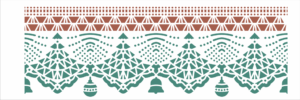 Stencil OPA 2734 - Renda Pinheiro - 10 x 30cm