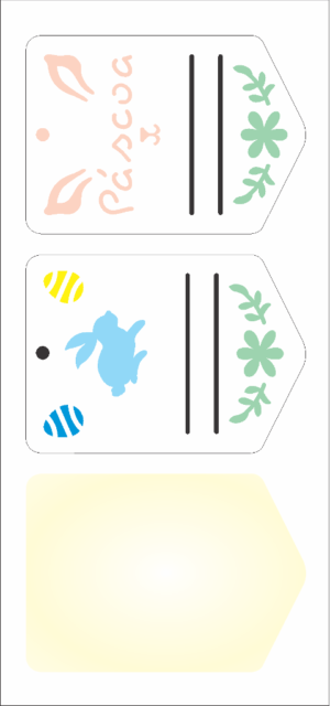 Stencil OPA 2830 - Tag Páscoa I - 07x15cm