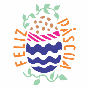 Stencil OPA 2831 - Ovo Feliz Páscoa I - 10 x 10cm