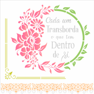 Stencil OPA 2854 - Frase Cada Um - 30.5 x 30.5cm