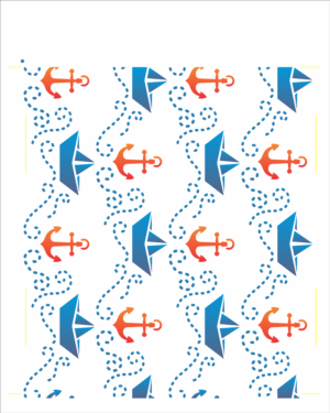 Stencil OPA 2865 - Náutico Infantil Estamparia I - 20 x 25cm