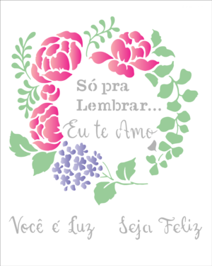 Stencil OPA 2881 - Frase Só Pra Lembrar - 20 x 25cm