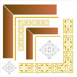 Stencil OPA 2883 - Molduras - 30.5 x 30.5cm