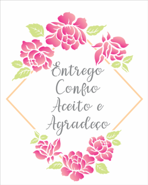 Stencil OPA 2895 - Ho'Oponopono II - 20 x 25cm