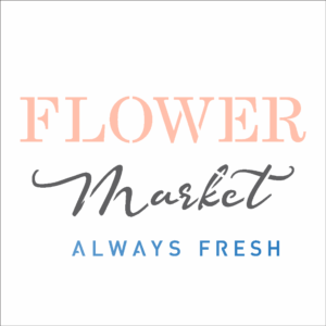 Stencil OPA 2902 - Farmhouse Flower Market - 10 x 10cm