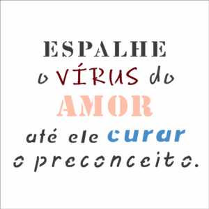 Stencil OPA 2904 - Frase Espalhe O Vírus do Amor - 10 x 10cm