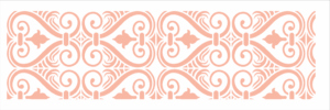 Stencil OPA 2909 - Arabesco Coração - 10 x 30cm