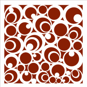 Stencil OPA 2921 - Estamparia Geométrica Círculos - 14 x 14cm