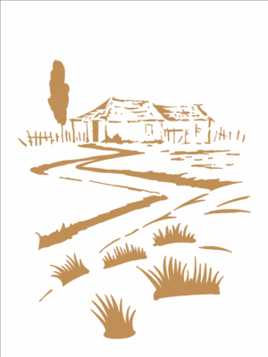 Stencil OPA 2931 - Country Brasil - Casa II - 15 x 20cm