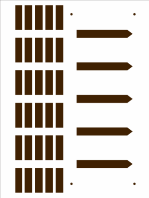 Stencil OPA 2933 - Country Brasil - Cerca - 15 x 20cm