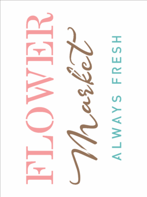 Stencil OPA 2936 - Farmhouse Flower Market - 15 x 20cm