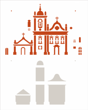 Stencil OPA 2964 - Country Brasil - Igreja I - 20 x 25cm