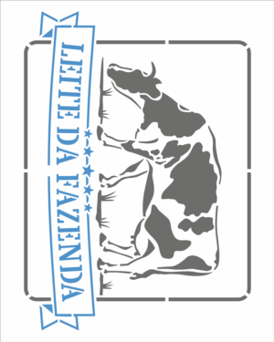 Stencil OPA 2972 - Farmhouse Leite Da Fazenda - 20 x 25cm