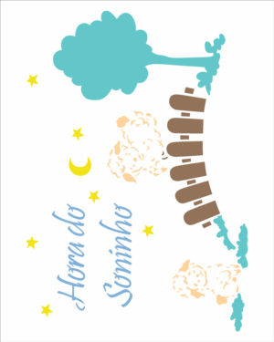 Stencil OPA 2977 - Infantil Hora do Soninho - 20 x 25cm