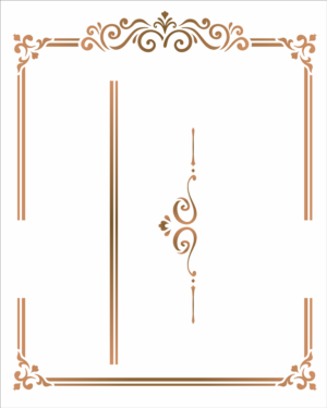 Stencil OPA 2982 - Moldura Cantoneira I - 20 x 25cm