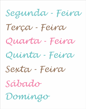 Stencil OPA 2986 - Semaninha - 20 x 25cm