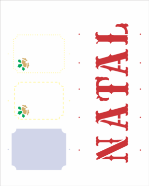 Stencil OPA 3011 - Tag Natal  - 20 x 25cm