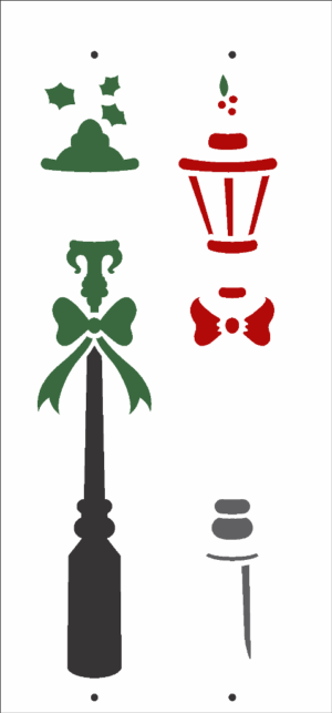 Stencil OPA 3013 - Poste de Luz - 07x15cm