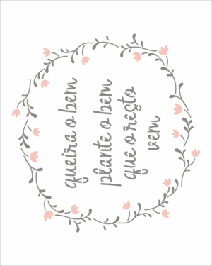 Stencil OPA 3021 - Frase Queira O Bem - 20 x 25cm