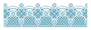 Stencil OPA 3029 - Renda Rechilieu I - 10 x 30cm
