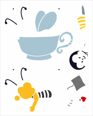 Stencil OPA 3046 - Country Abelha - 20 x 25cm