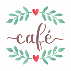 Stencil OPA 3047 - Palavras Café - 10 x 10cm