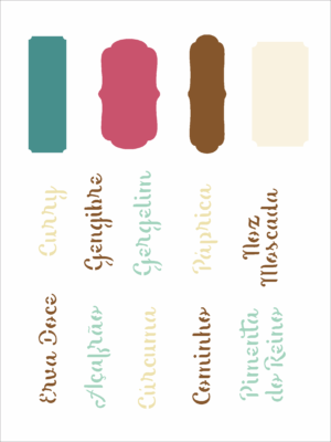 Stencil OPA 3058 - Tag Temperos II - 15 x 20cm