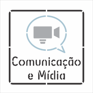 Stencil OPA 3087 - Profissoes Comunicação e Mídia - 14 x 14cm