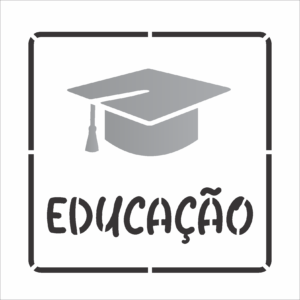 Stencil OPA 3090 - Profissoes Educação - 14 x 14cm