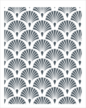 Stencil OPA 3099 - Estamparia Leque - 20 x 25cm