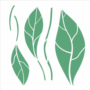 Stencil OPA 3124 - Orgânico Folhas I - 30.5 x 30.5cm