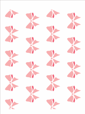 Stencil OPA 3196 - Estamparia Laços - 15 x 20cm