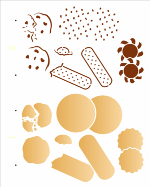 Stencil OPA 3216 - Pdbrasil Biscoitos - 20 x 25cm