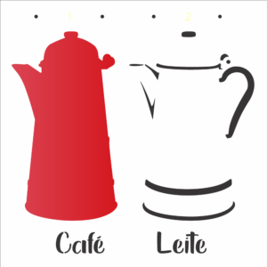 Stencil OPA 3238 - Pdbrasil Bule - 30.5 x 30.5cm