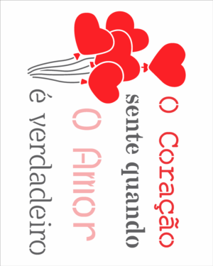 Stencil OPA 3265 - Amor - Frase O Amor - 20 x 25cm
