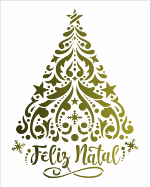 Stencil OPA 3290 - Árvore Arabescos II - 20 x 25cm