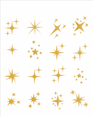 Stencil OPA 3293 - Estrelas Natalinas - 20 x 25cm