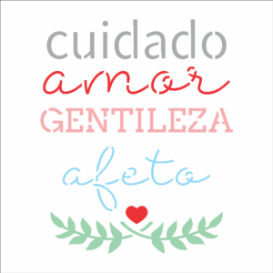 Stencil OPA 3302 - Palavras Sentimentos - 14 x 14cm