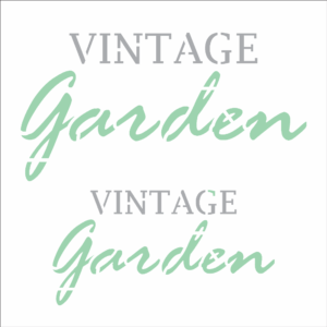 Stencil OPA 3303 - Palavras Vintage Garden - 14 x 14cm
