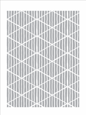 Stencil OPA 3304 - Estamparia Losangos Listrados - 15 x 20cm