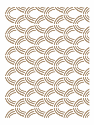 Stencil OPA 3305 - Estamparia Tribal Ondas - 15 x 20cm